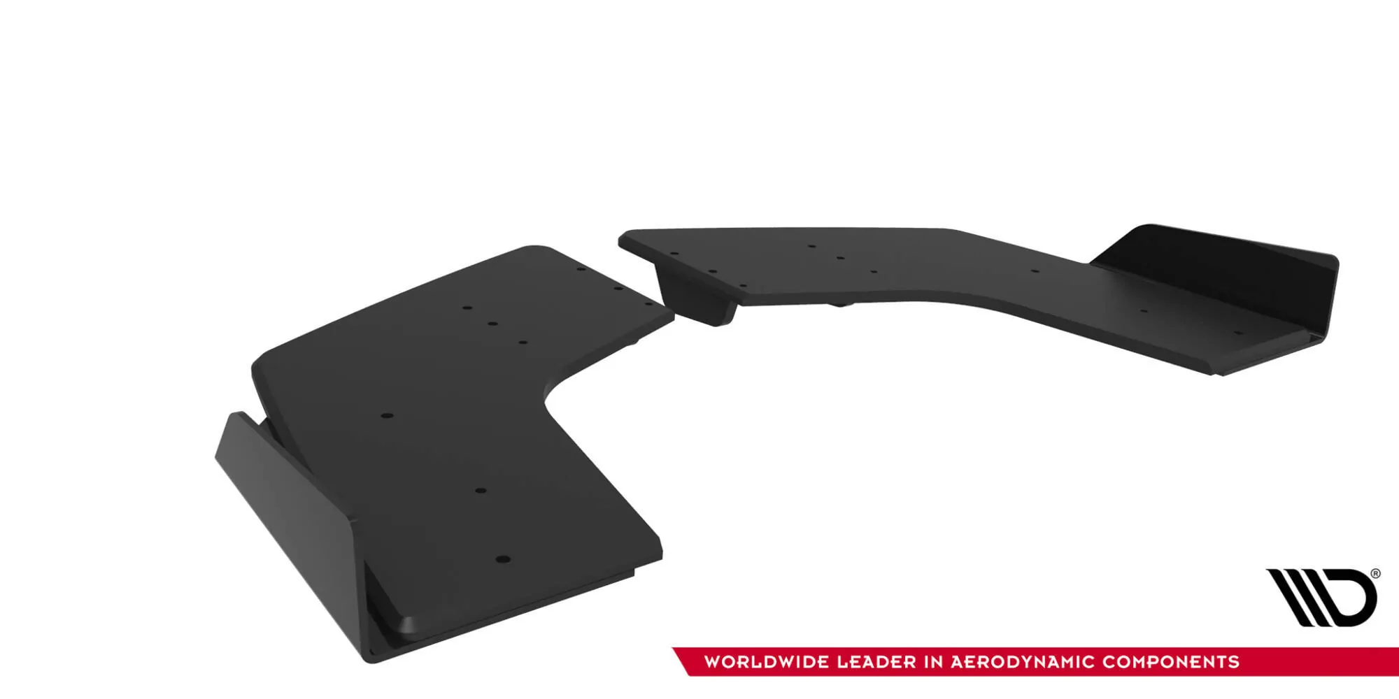 Street Pro Heck Ansatz Flaps Diffusor +Flaps Für Mitsubishi Lancer EVO X Schwarz Hochglanz