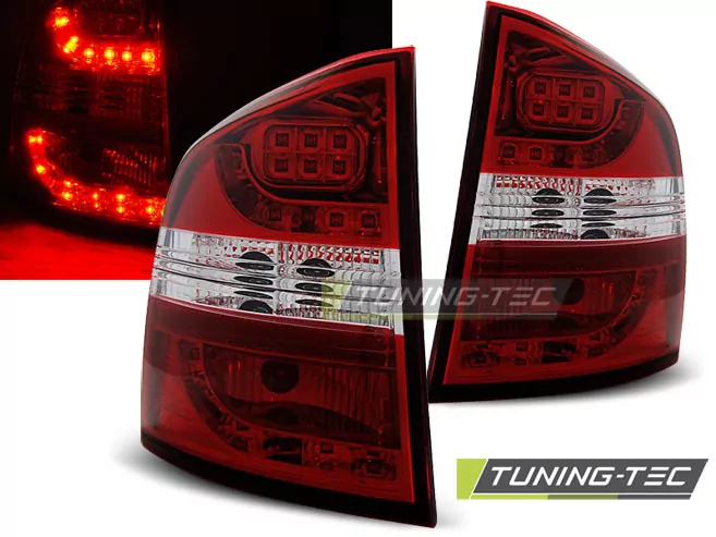 Led Tail Lights Red White Fits Skoda Octavia Ii Kombi 04-12