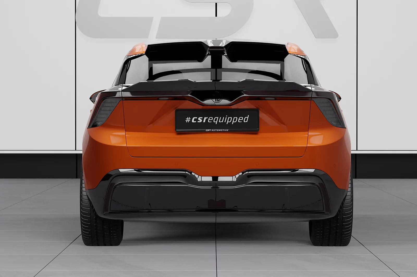 Heckflügel mit ABE für MG Mulan / 4 HF108 Schwarz Strukturiert