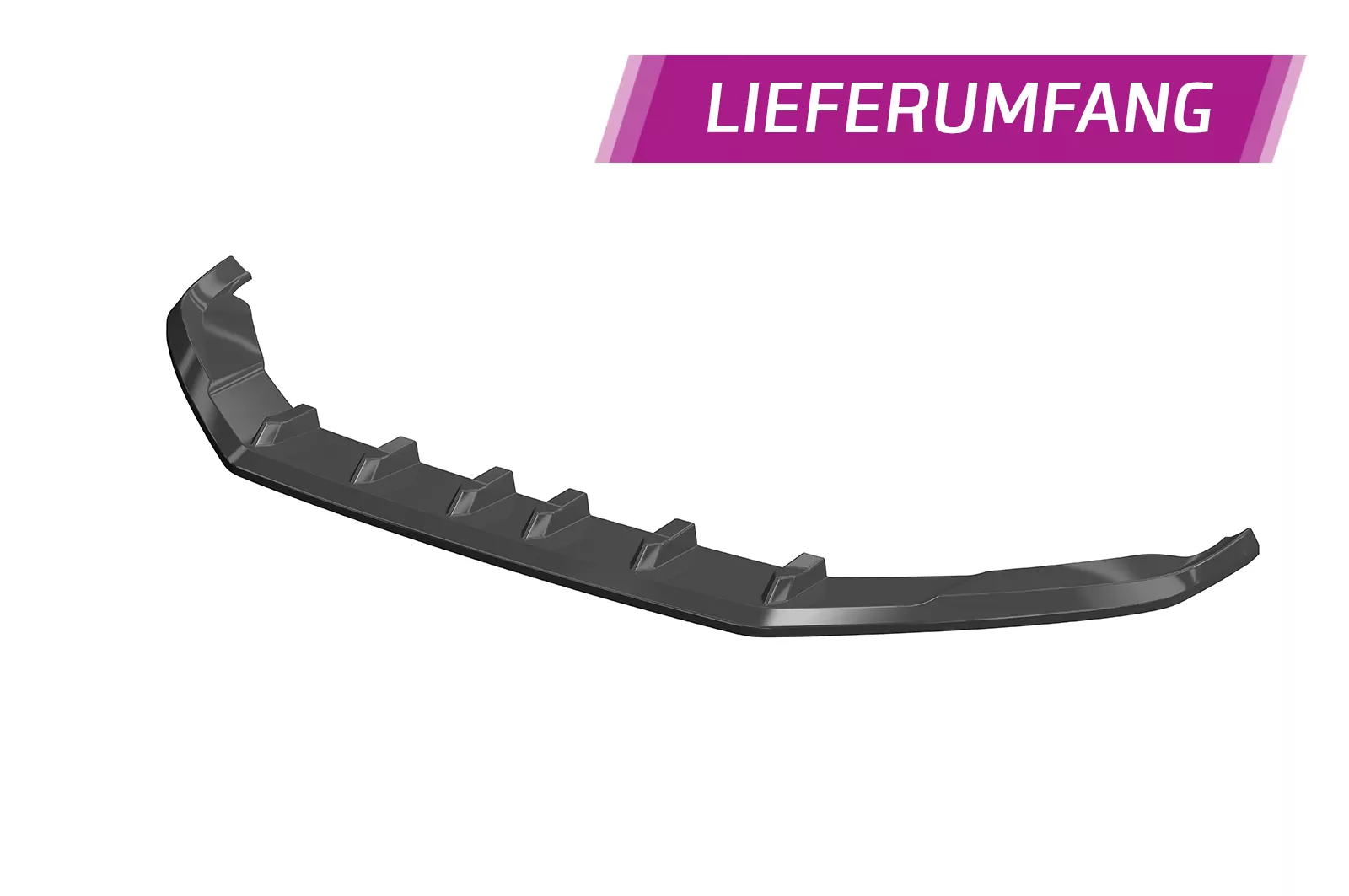 Cup-Spoilerlippe mit ABE für VW Scirocco III R-Line CSL386 Strukturiert (schwarz matt)