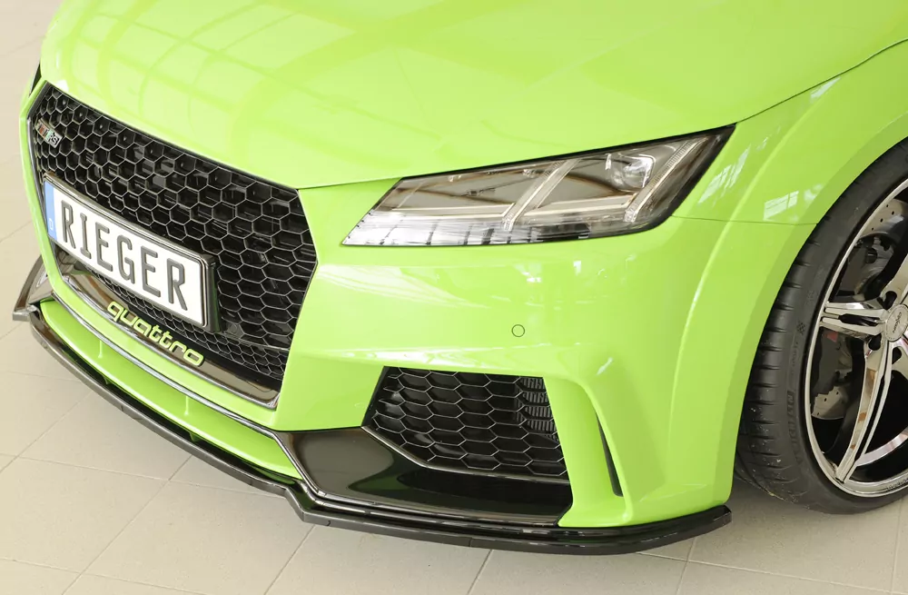 Rieger Spoilerschwert für Audi TT RS (8J/8J1-FV/8S) | Roadster 05.16-08.18 (bis Facelift) für orig. TT-RS Frontschürze