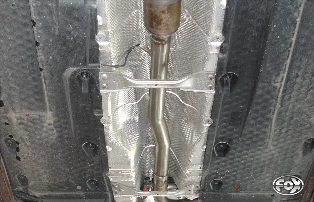 VW Golf V GTI/ Eos 1F  Verbindungsrohr Mittelschalldämpfer/KAT - Rohrdurchmesser: 70mm