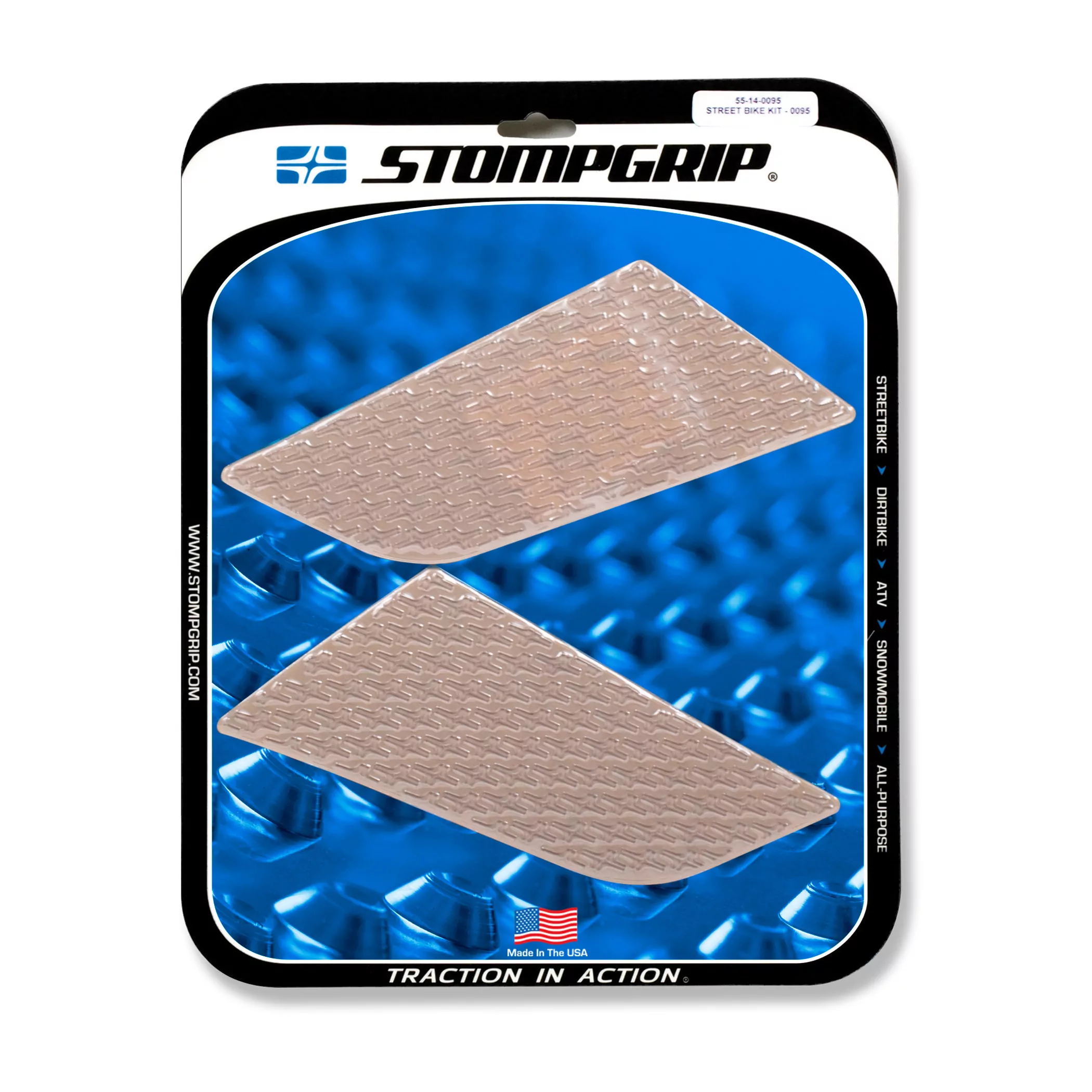 Stompgrip Traction Pad Icon für Suzuki SFV650 Gladius 09-15 Klar