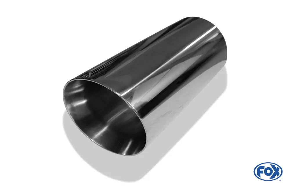 Anschweißendrohr Typ 25  Ø 125 mm / Länge: 300 mm - rund / uneingerollt / abgeschrägt / mit Type-B Einsatz