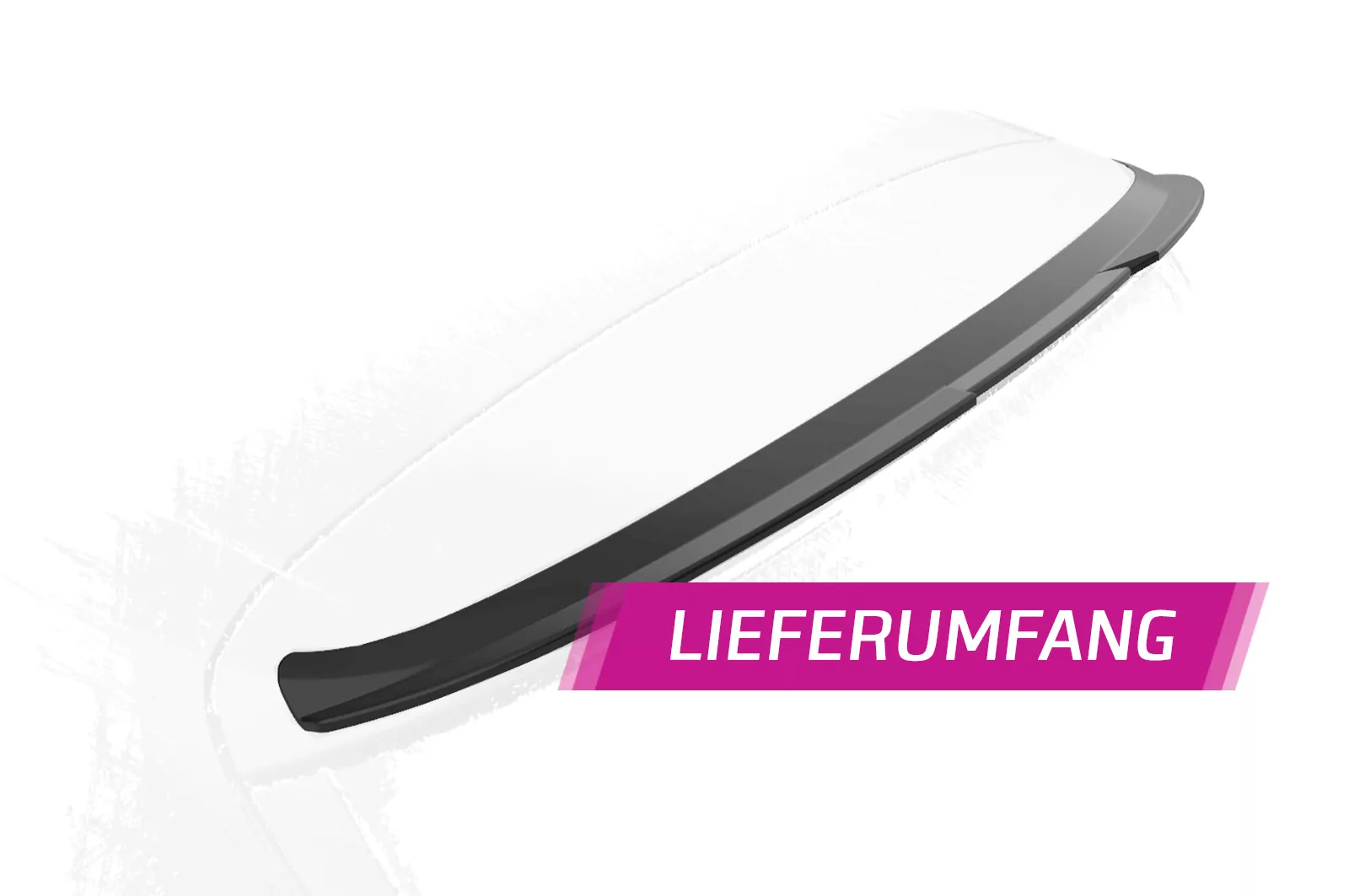 Heckflügel mit ABE für Ford S-Max 2. Gen HF910 Schwarz Strukturiert