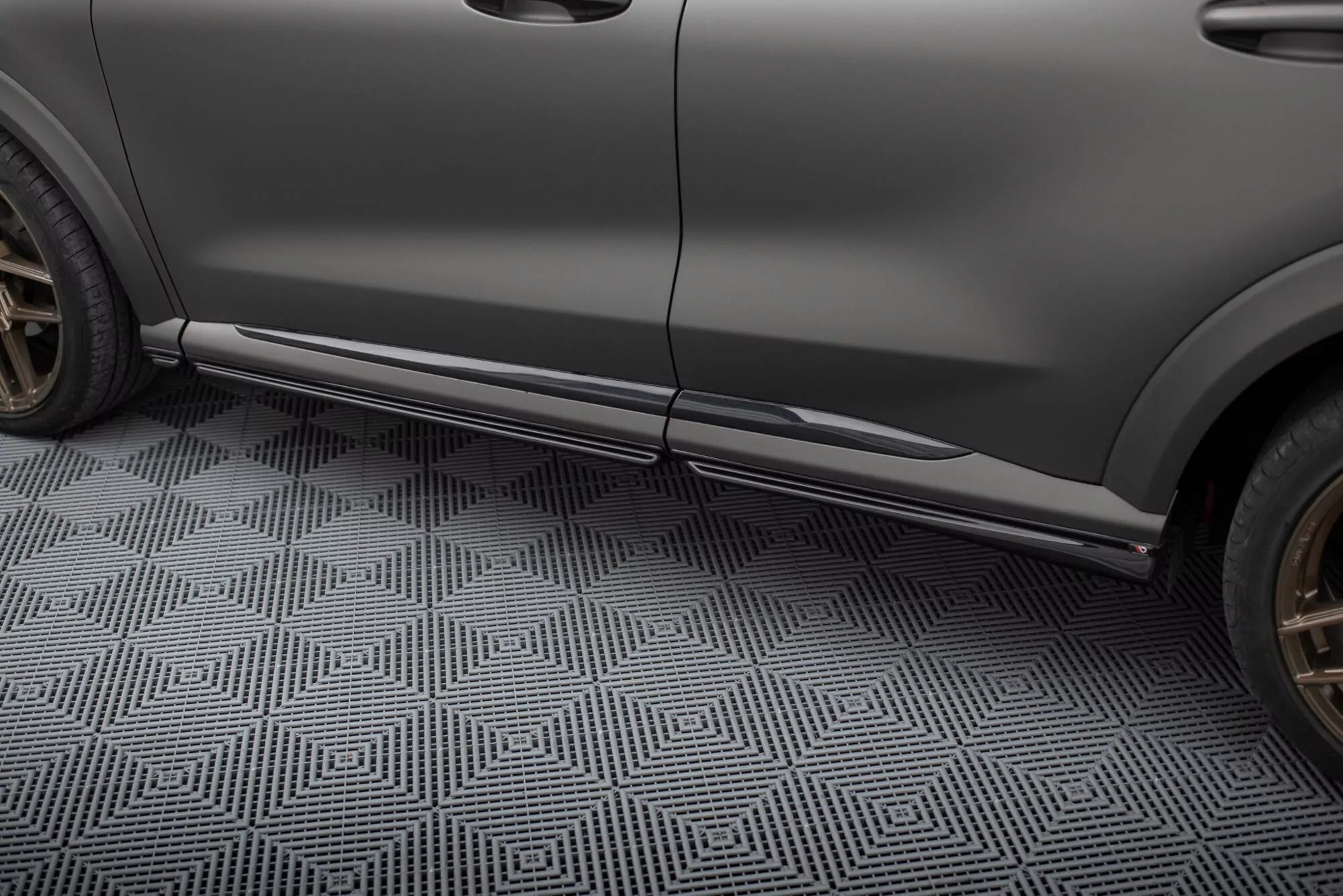 Seitenschweller Ansatz Für Ford Puma ST / ST-Line / Standard Mk1 Schwarz Hochglanz