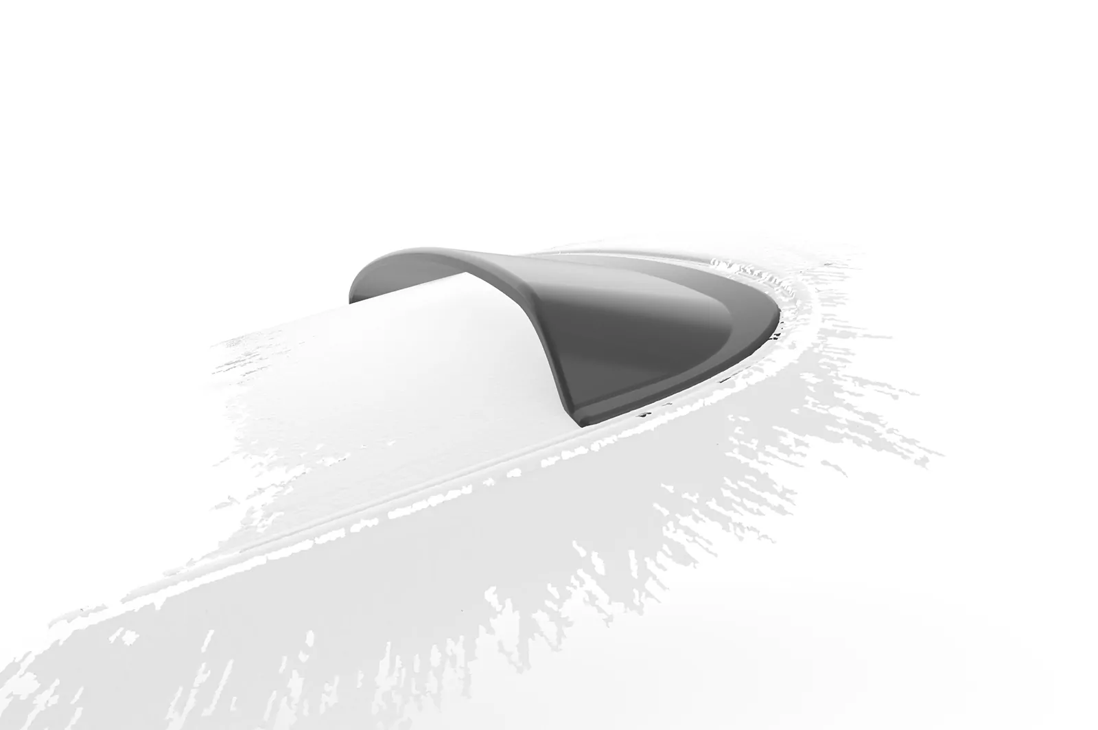 Heckscheibenblende für Porsche 911/996 & 911/997 Coupe HSB103 Schwarz Strukturiert