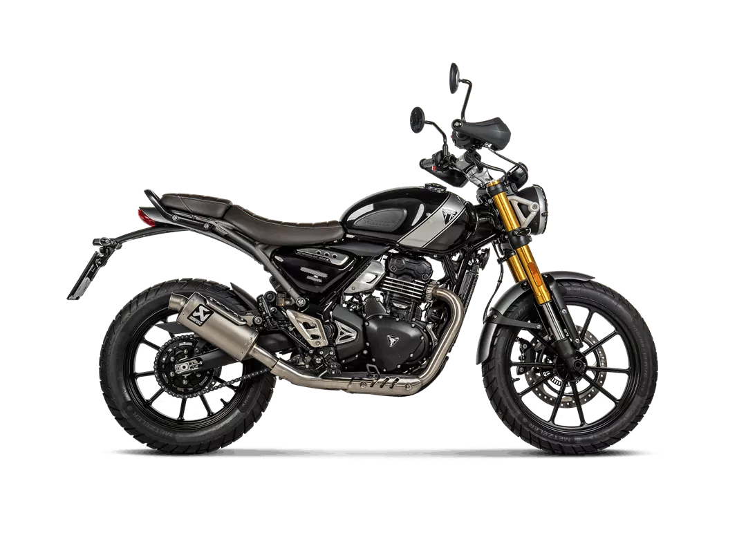 Akrapovic Slip-On Line (Titanium) Auspuff für Triumph Scrambler 400 X 2023-2024