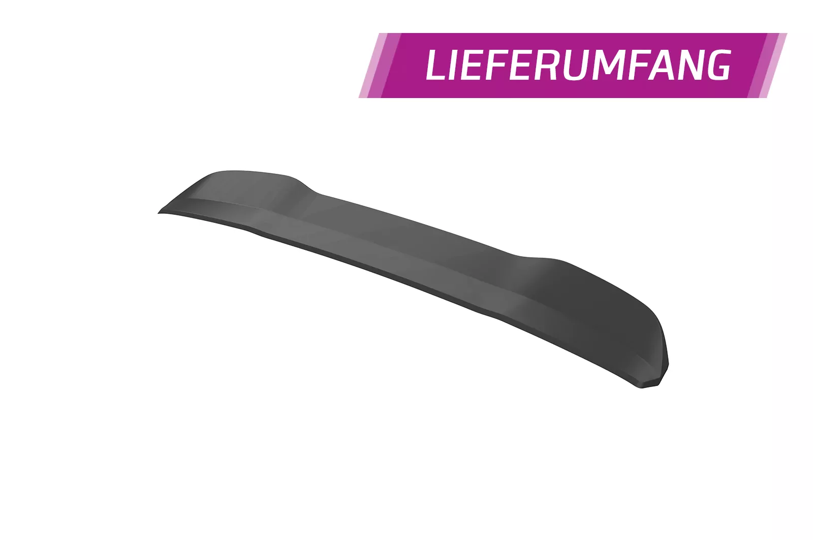 Heckflügel mit ABE für Peugeot 208 II HF057 Schwarz Strukturiert