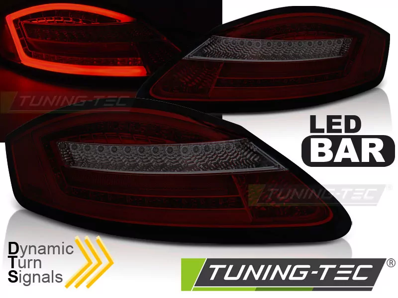 Led Tail Lights Red Smoke Seq Fits Porsche Boxster 987 / Cayman 05-08