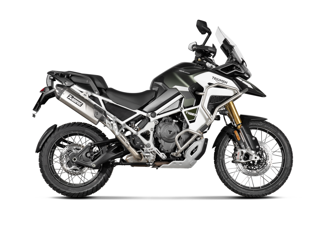 Akrapovic Slip-On Line (Titanium) Auspuffanlage für Triumph Tiger 1200 GT Rally 2022-2024