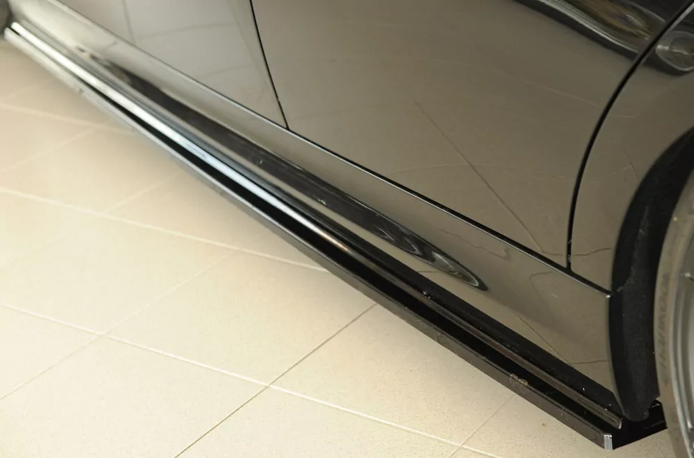 Rieger Seitenschweller links ansatz glanz schwarz für BMW 3er E91 Touring 09.08- (ab Facelift) LCI