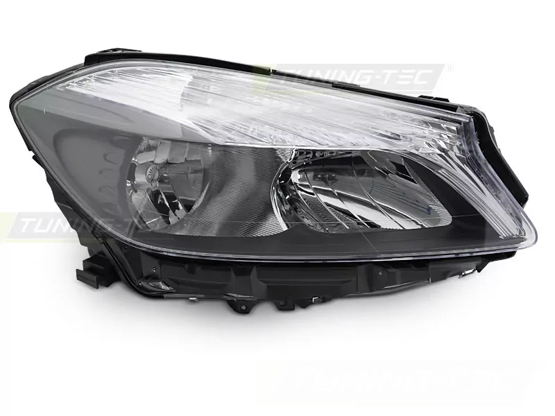 Headlight Black Right Side Tyc Fits Mercedes W176 12-18