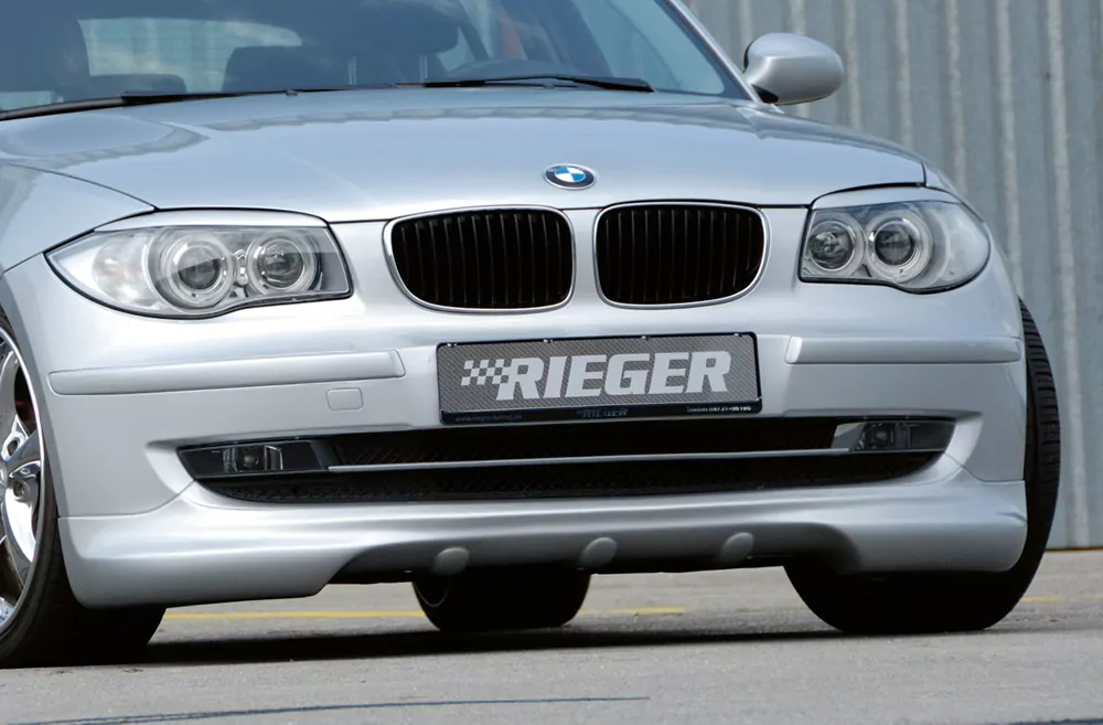 Rieger Spoilerlippe für BMW 1er E87  (187 / 1K2/1K4) | 4-tür. 04.07-08.11 (ab Facelift) nicht M-Technik, für Facelift 04.07-