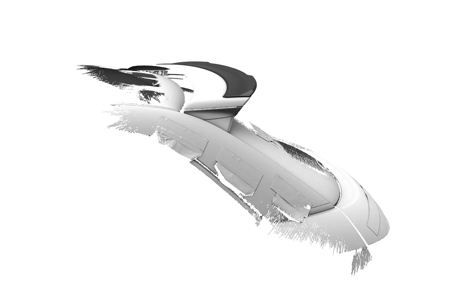 Heckflügel mit ABE für Audi S1 (8X) Sportback HF100 Schwarz Strukturiert