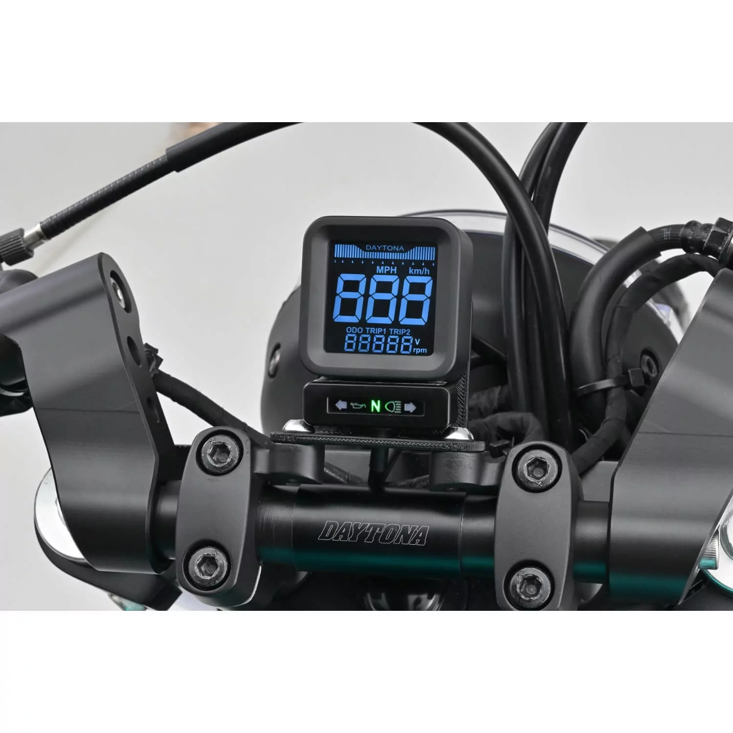 DAYTONA Cube Digitaler LCD Tachometer + Drehzahlmesser