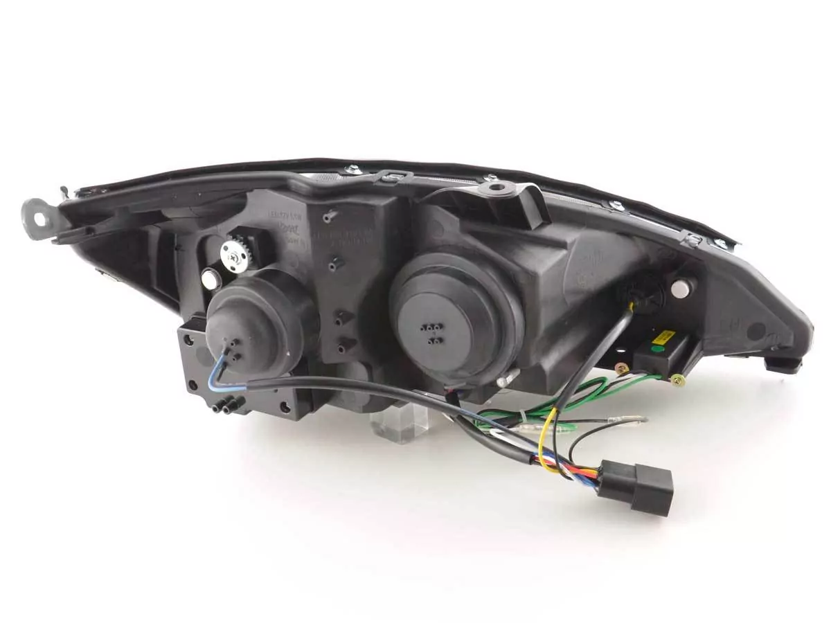 Scheinwerfer Set Daylight LED TFL-Optik Ford Focus 3/4/5-trg. Bj. 01-04 schwarz