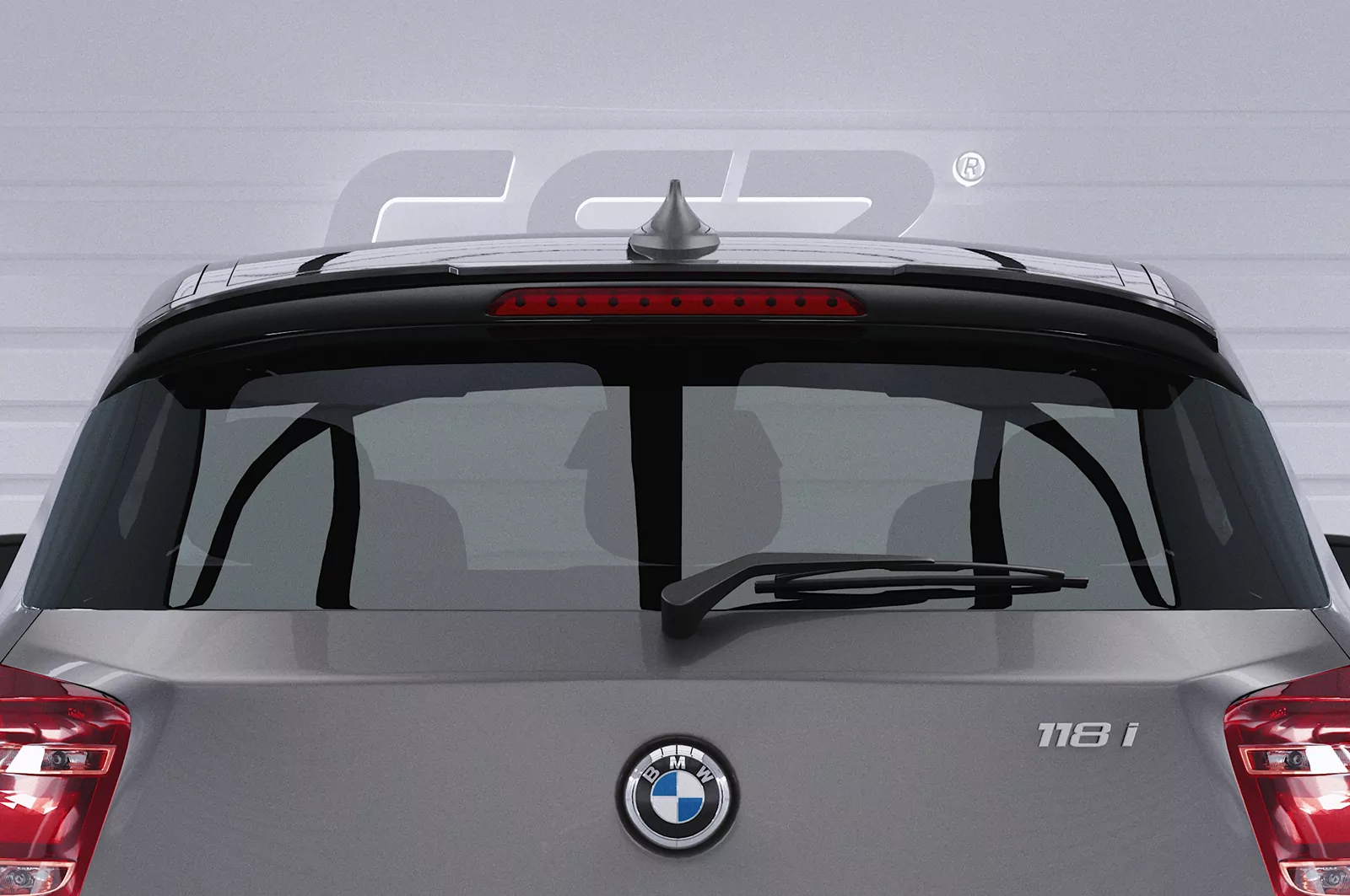 Heckflügel mit ABE für BMW 1er F20/F21 HF630 Strukturiert (schwarz matt)