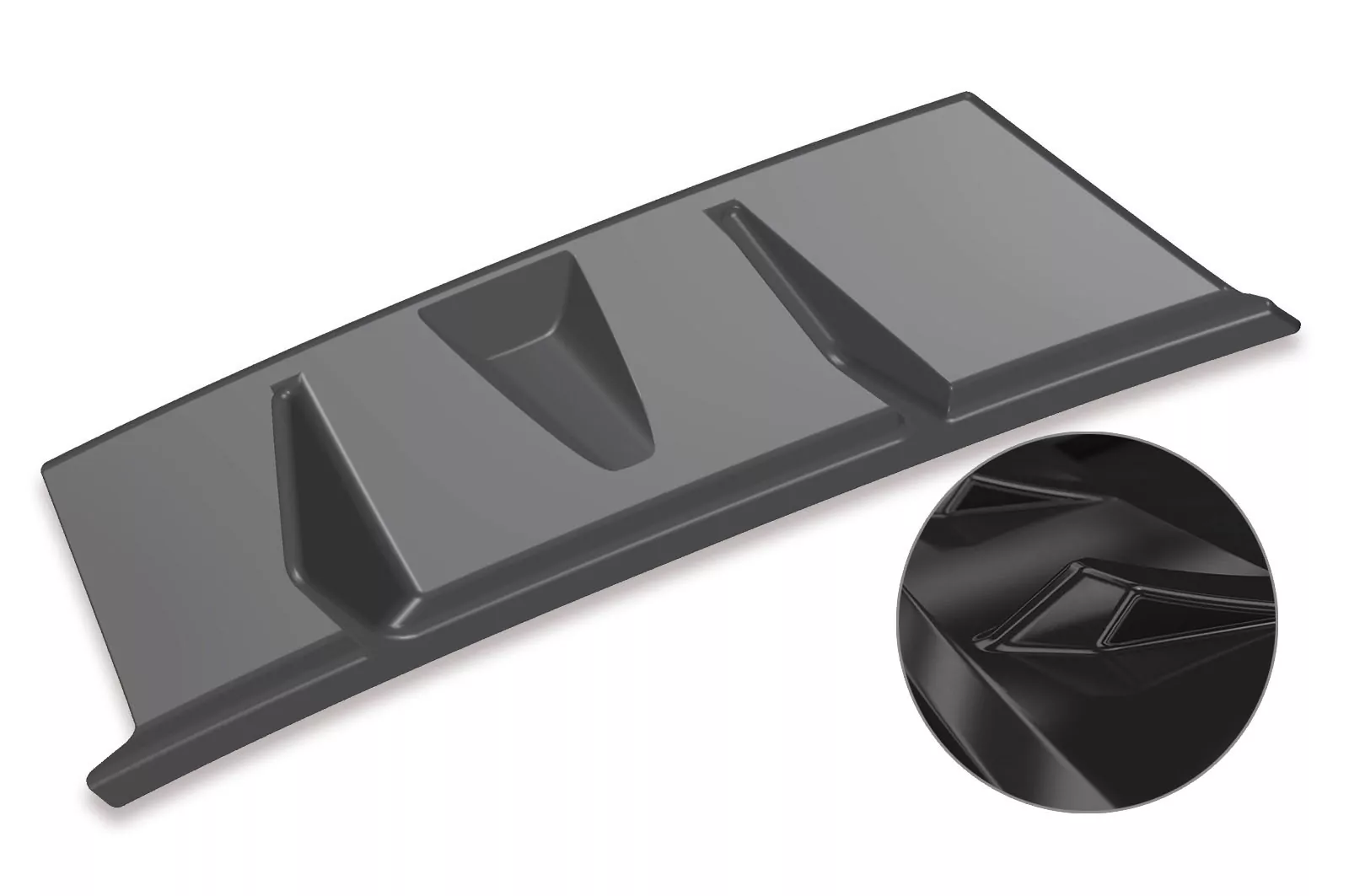 Heckansatz für VW Golf 7 Variant (Facelift) Glossy (schwarz hochglanz)