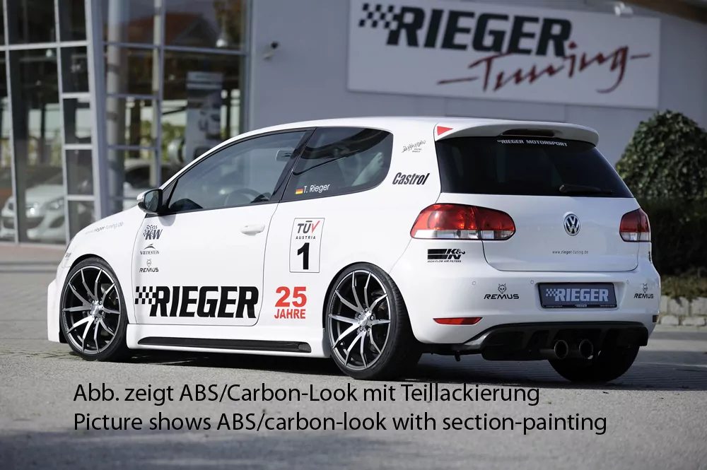 Rieger Seitenschweller rechts  carbon look für VW Golf 6 Variant