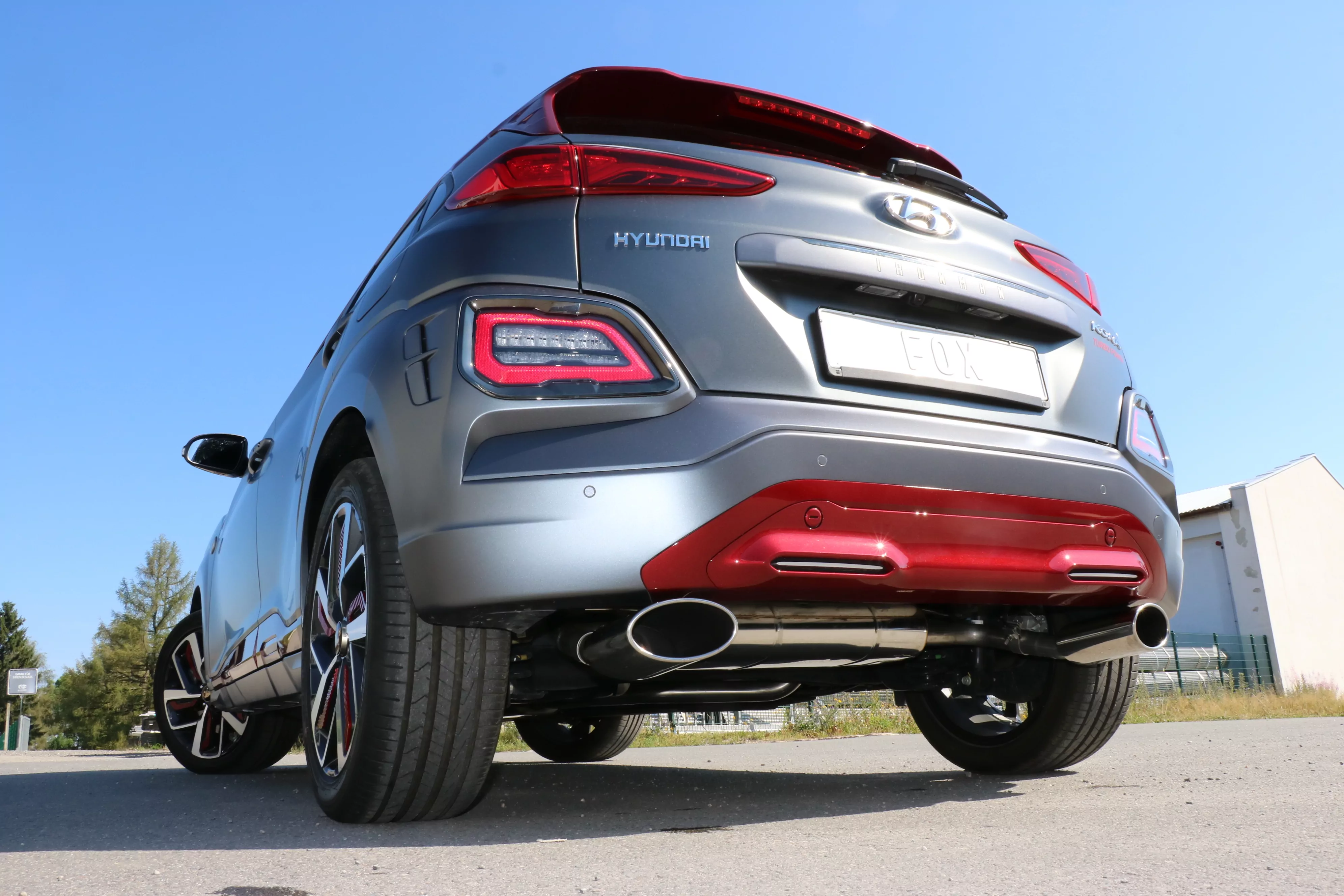 Hyundai Kona 2WD Ironman  Endschalldämpfer Ausgang rechts/links - 160x90 Typ 38 rechts/links