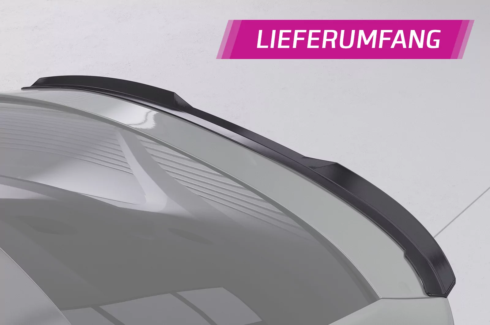 Heckflügel mit ABE für BMW 6er G32 Gran Turismo HF935 Schwarz Strukturiert