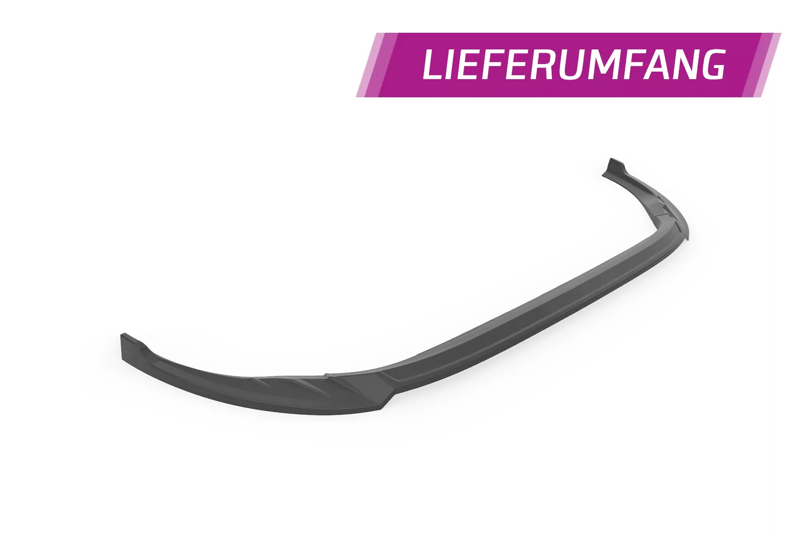 Cup-Spoilerlippe mit ABE für Ford Tourneo Custom CSL718 Schwarz Strukturiert