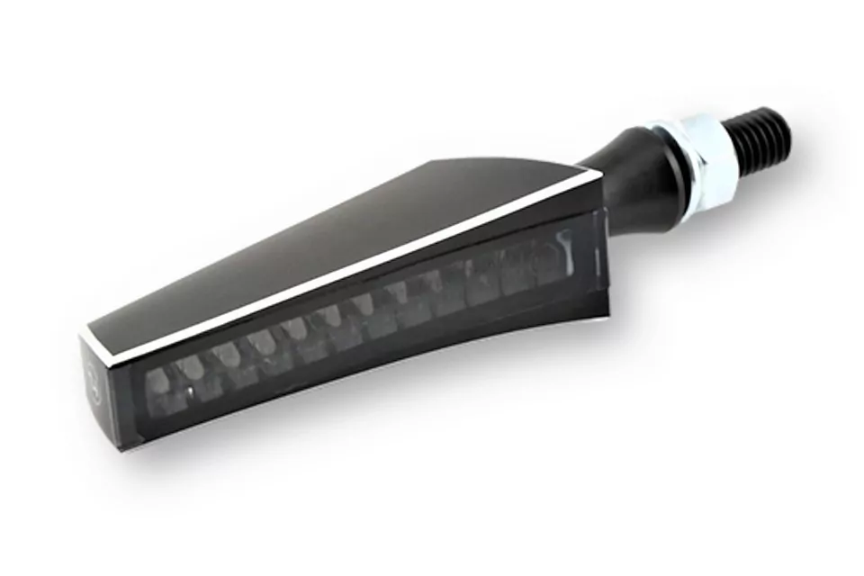 HIGHSIDER Pro STS 1 C2 LED Sequential Indicator Gehäuse  Schwarz / Linse Rauchgrau (Paar), Vorn & Hinten