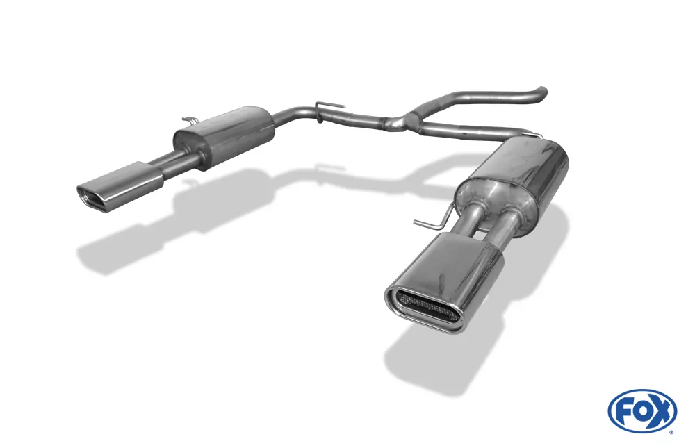 VW Bus T5/ T6  Endschalldämpfer Ausgang rechts/links - 160x80 Typ 53 rechts/links