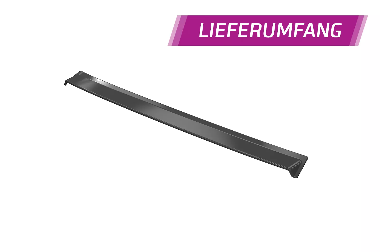 Heckscheibenblende für VW Passat B8 (Typ 3G) Limousine HSB107 Schwarz Strukturiert