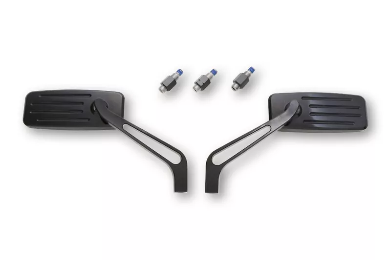 HIGHSIDER pro Handlebar Mirror Action Black (Pair)