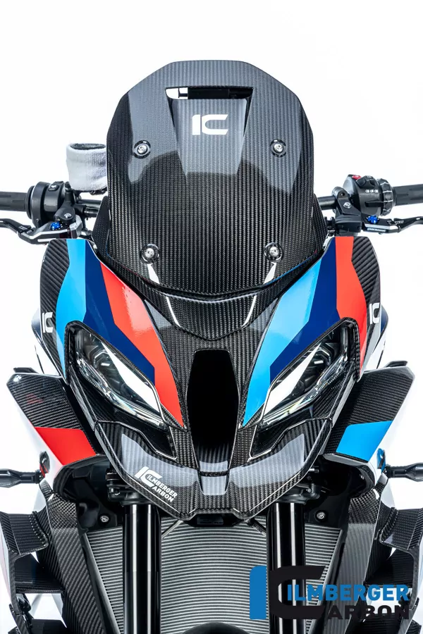 Ilmberger Carbon Verkleidungsmittelteil oben Lufteinlass glänzend BMW S1000XR 2020- M1000XR 2024-