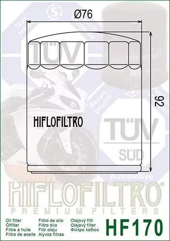 Hiflo Ölfilter Hf170c Chrom