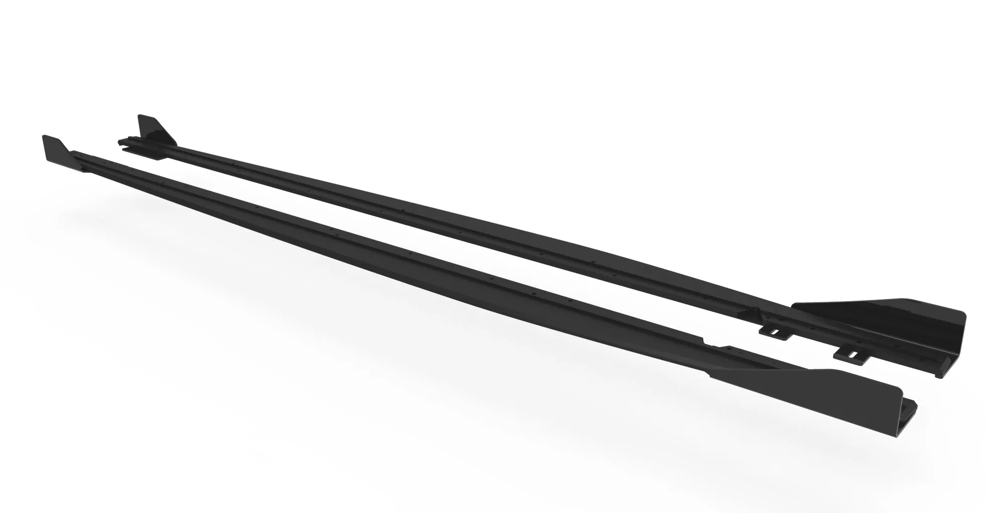 Street Pro Seitenschweller Ansatz Für + Flaps Audi RS3 Limousine 8Y Schwarz Hochglanz