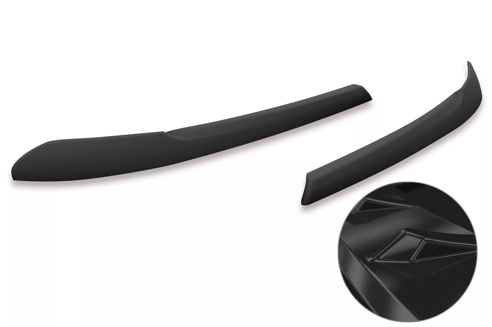 Scheinwerferblenden für VW Tiguan II / Tiguan Allspace SB286-G Schwarz Hochglanz