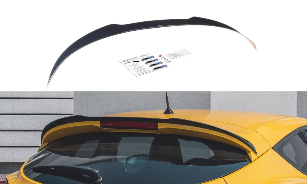 Spoiler CAP Passend Für Passend Für Renault Megane 3 RS Schwarz Hochglanz Schwarz Hochglanz