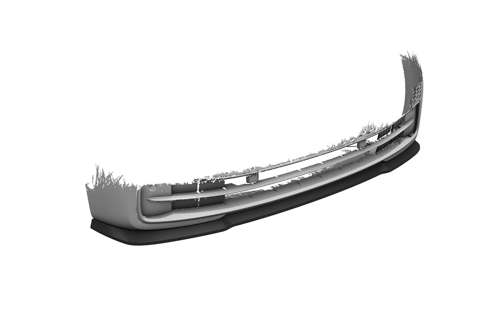 Cup-Spoilerlippe mit ABE für VW ID3 CSL528 Schwarz Strukturiert