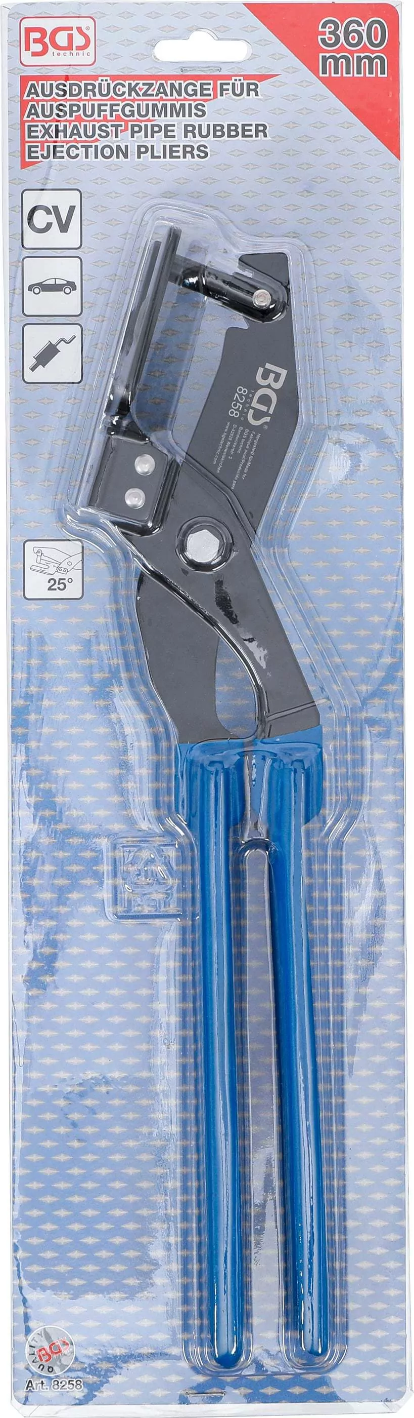 Ausdrückzange für Auspuffgummis | 360 mm