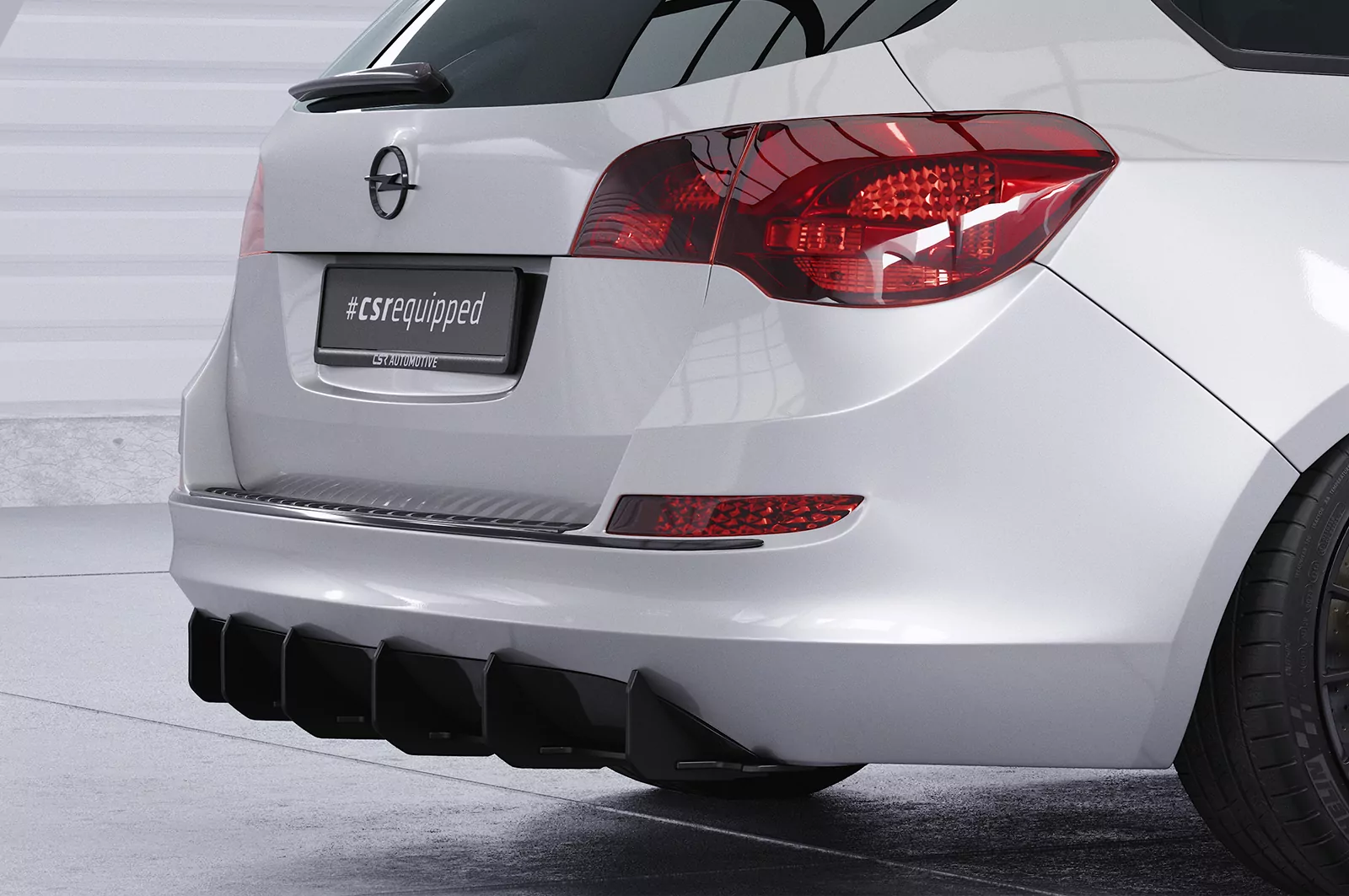 Racing Diffusor / Heckansatz für Opel Astra J Sports Tourer HA425