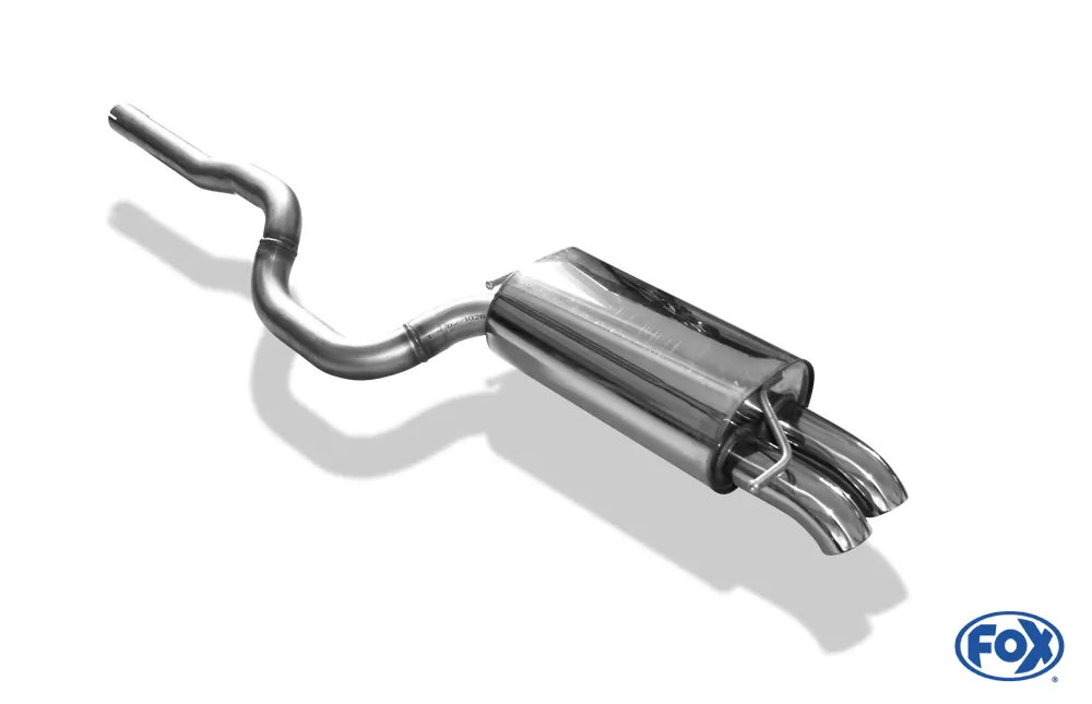 VW Bus T5 Pritsche 4x4 Doppelkabine  Endschalldämpfer - 2x63 Typ 28