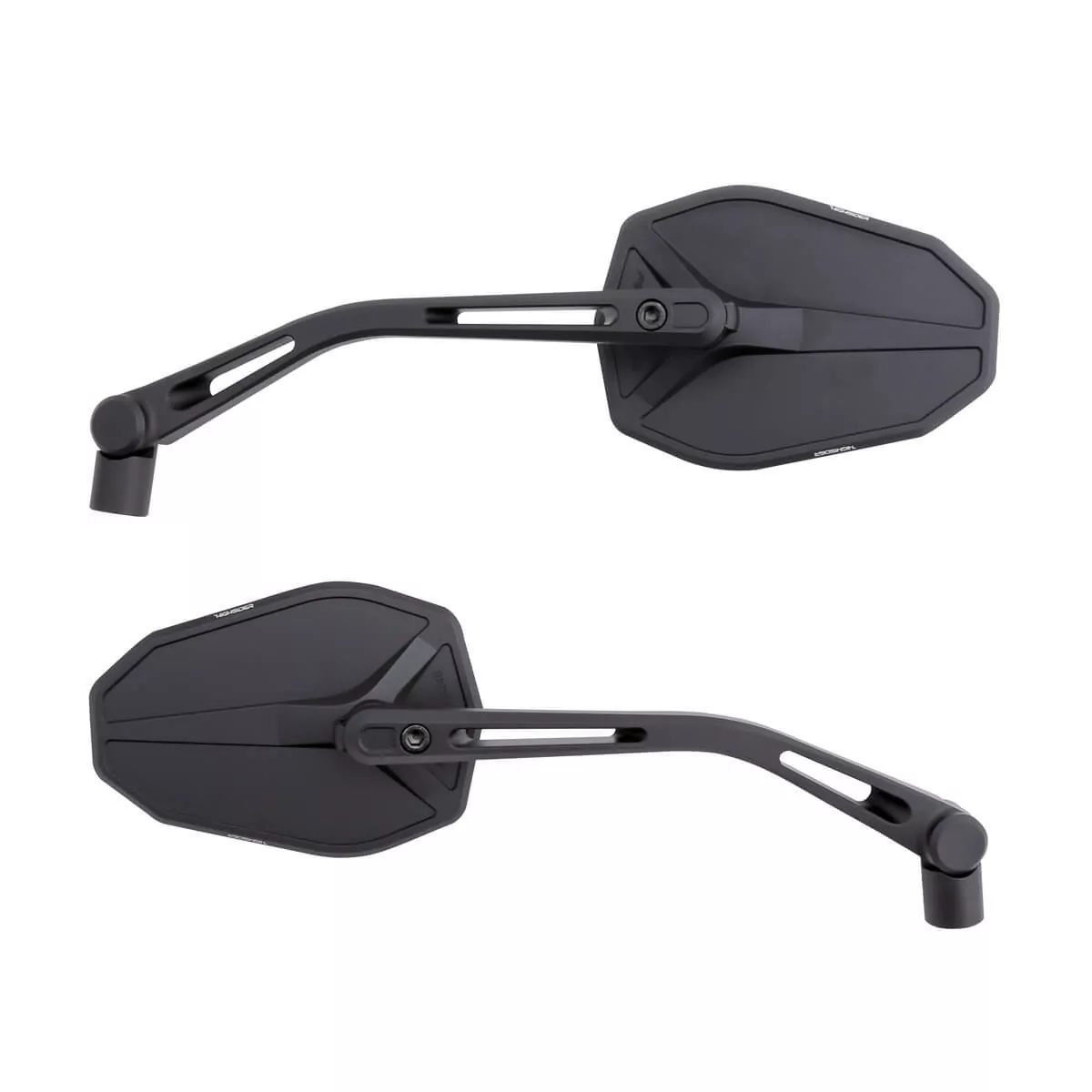 HIGHSIDER pro Victory-Slim, Handlebar Mirrors, Matt-Black (1Pair)
