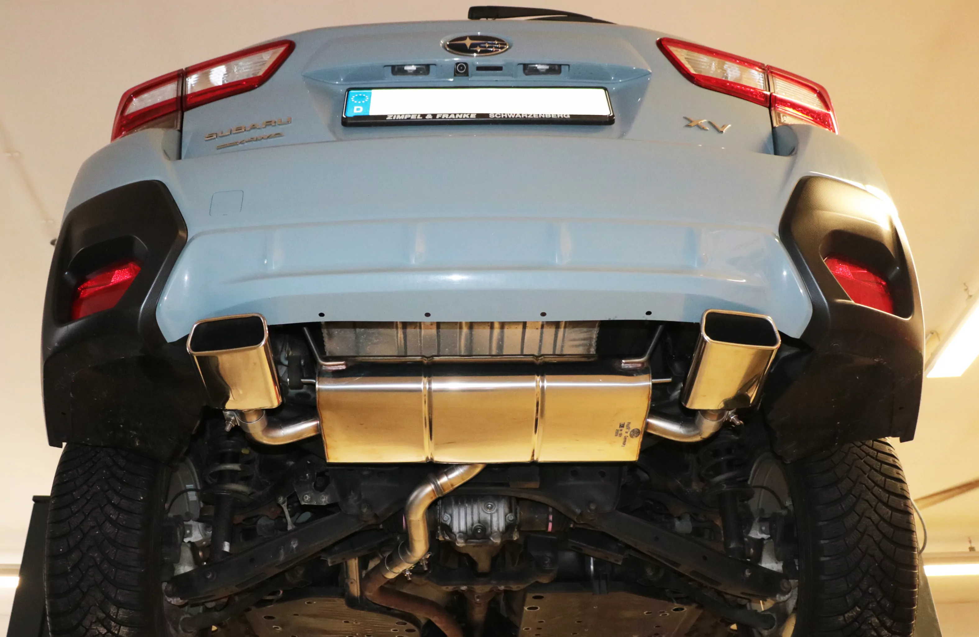 Subaru XV - G5  Endschalldämpfer quer Ausgang rechts/links - 145x65 Typ 59 rechts/links