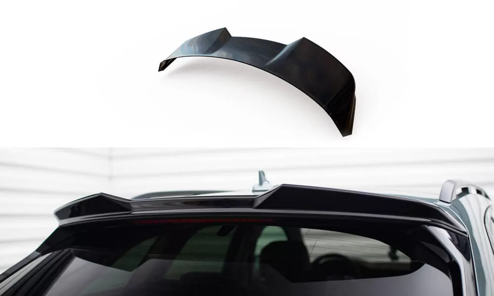 Spoiler CAP Für 3DAudi A6 Avant / A6 Allroad / A6 S-Line Avant / S6 Avant C8 / C8 Facelift Schwarz Hochglanz