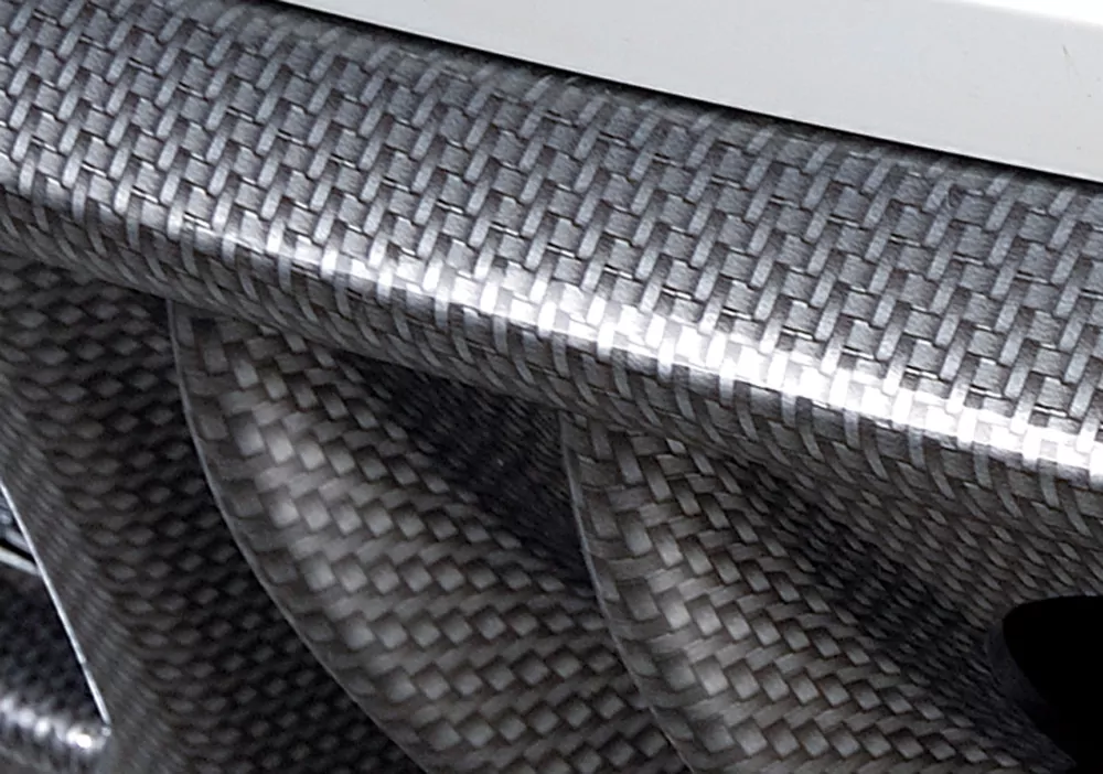 Rieger Heckschürzenansatz carbon look für Fiat 500 (312) 2-tür. 10.07-11.16