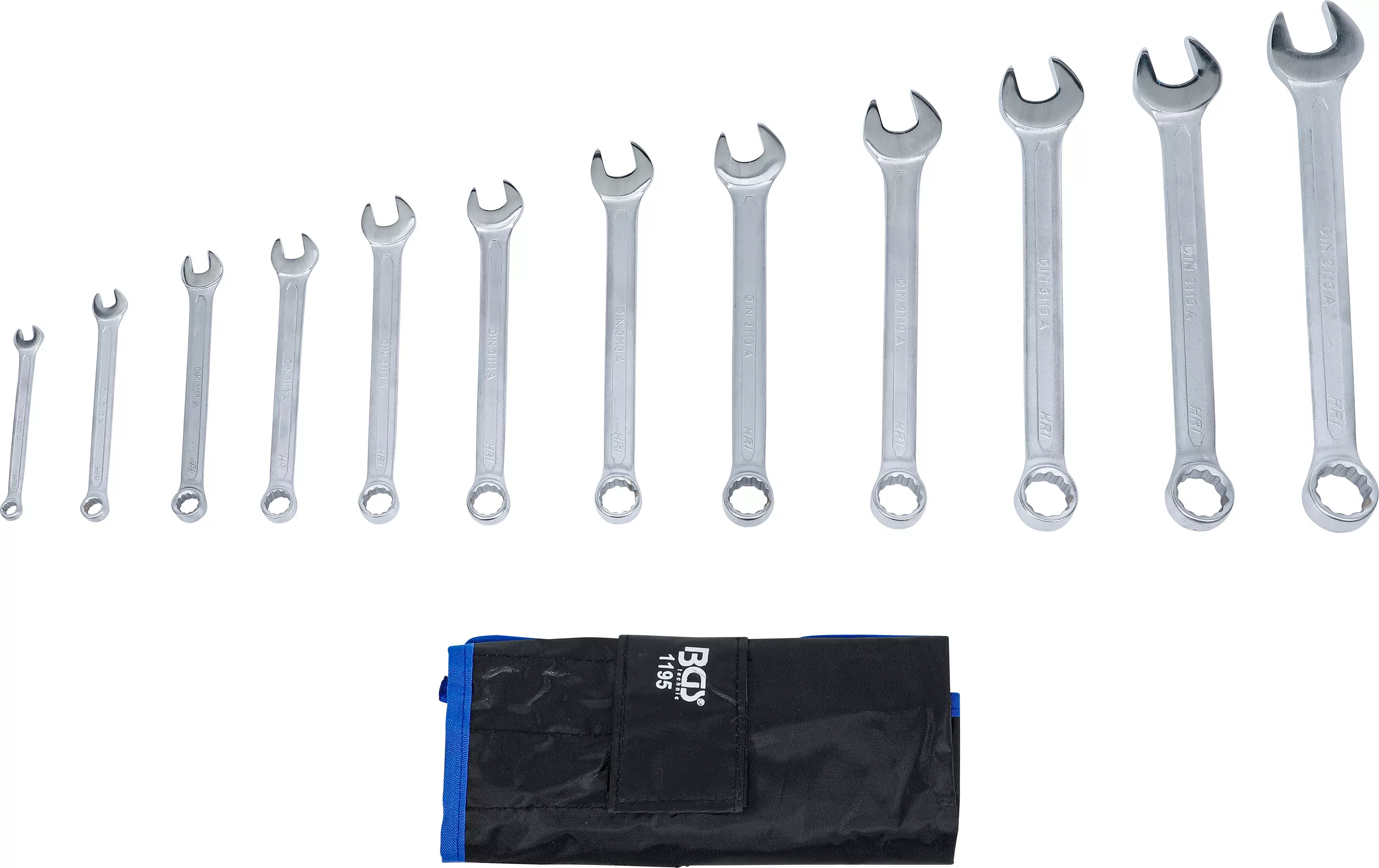 Maul-Ringschlüssel-Satz | Zollgrößen | SW 1/4" - 15/16" | 12-tlg.