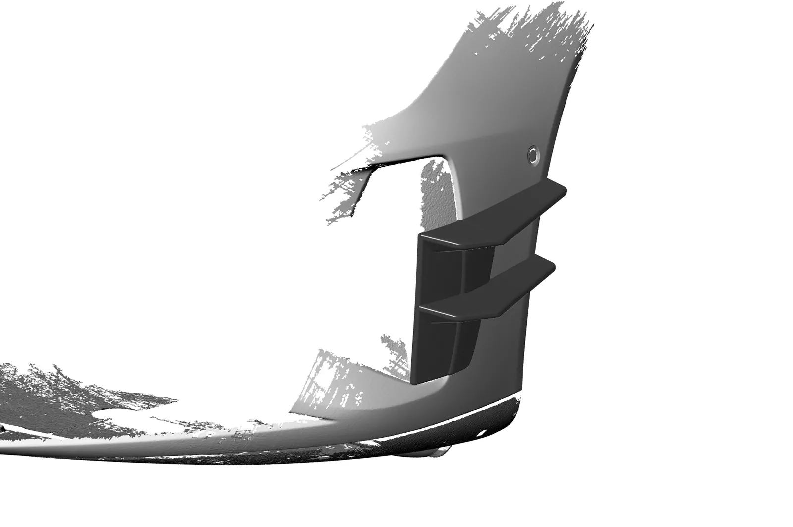 Performance Flaps für Audi e-tron GT FP023 Schwarz Strukturiert