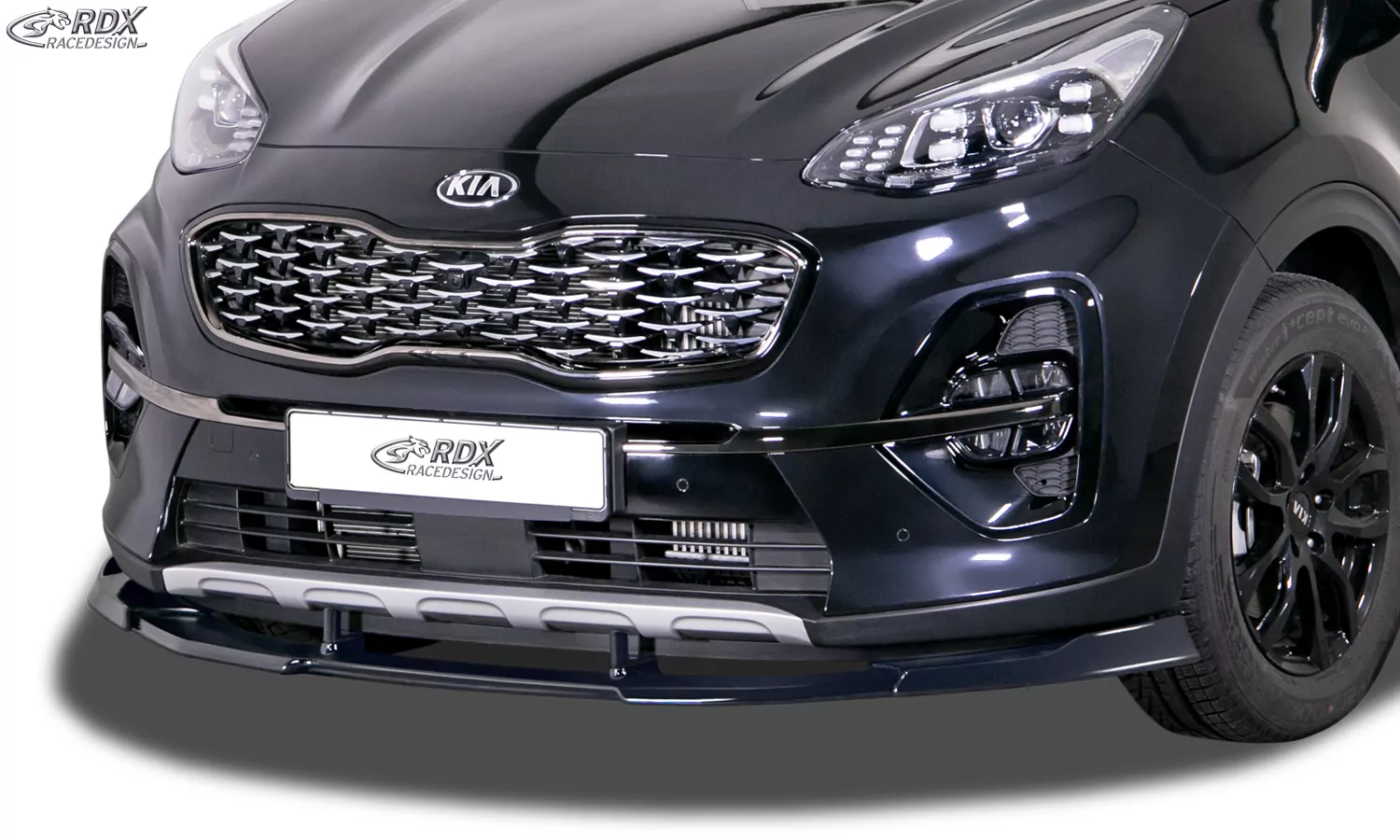 RDX Frontspoiler VARIO-X für KIA Sportage (QL/QLE, 2018+, auch für GT-Line) Frontlippe Front Ansatz Vorne Spoilerlippe