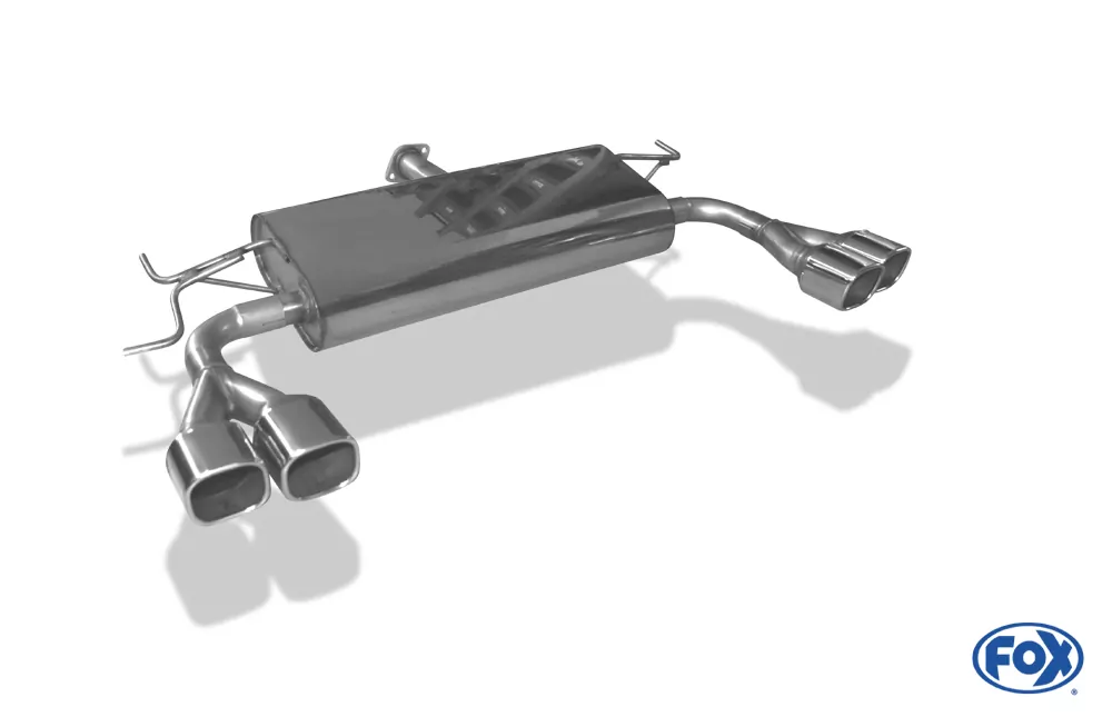 Hyundai Tucson Allrad 2,7l - JM  Endschalldämpfer quer Ausgang rechts/links - 2x88x79 Typ 70 rechts/links