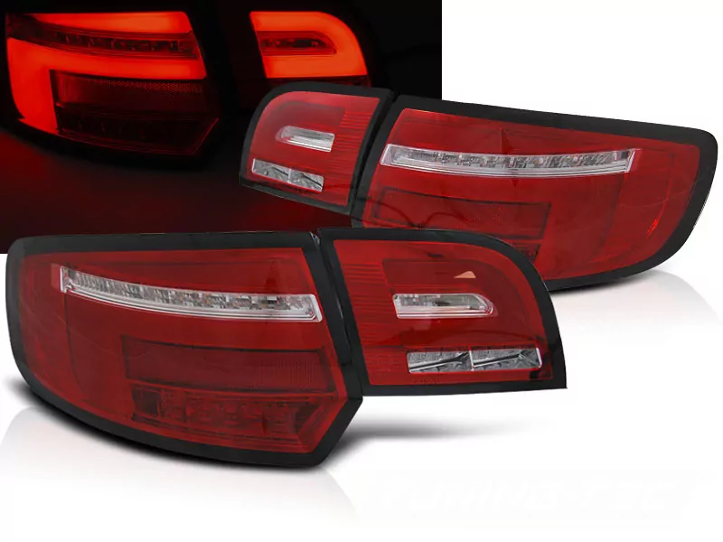 Led Bar Tail Lights Red Whie Seq Fits Audi A3 8p 5d 08-12