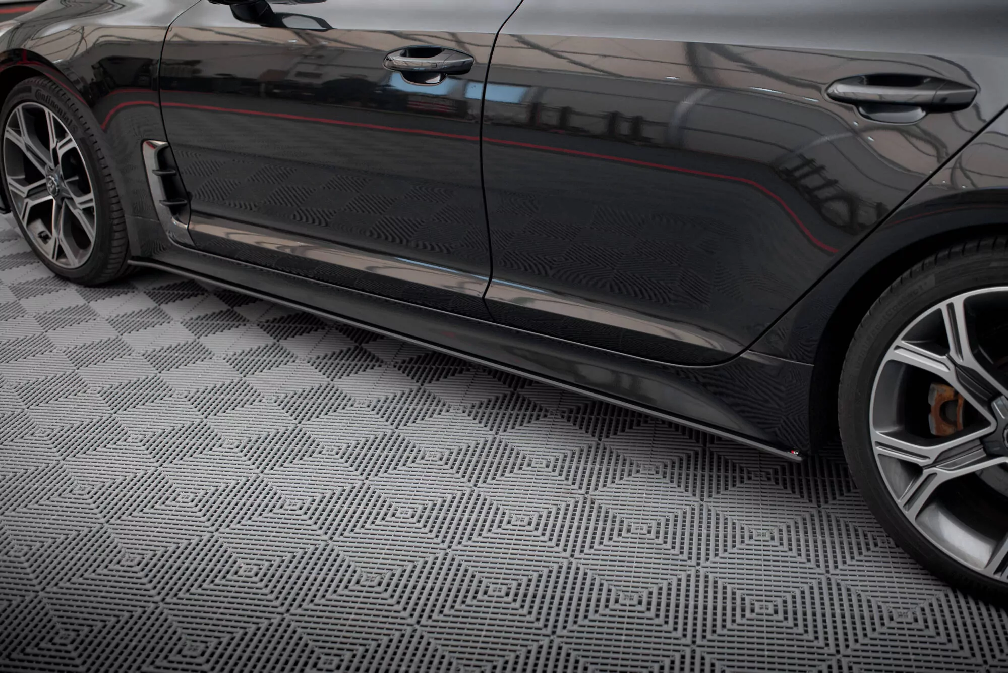 Street Pro Seitenschweller Ansatz Für Kia Stinger GT / GT-Line / Standard Mk1